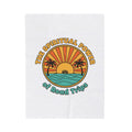 Spiritual Power of Road Trips Blanket | 1970s Sunset Retro Palm Throw
