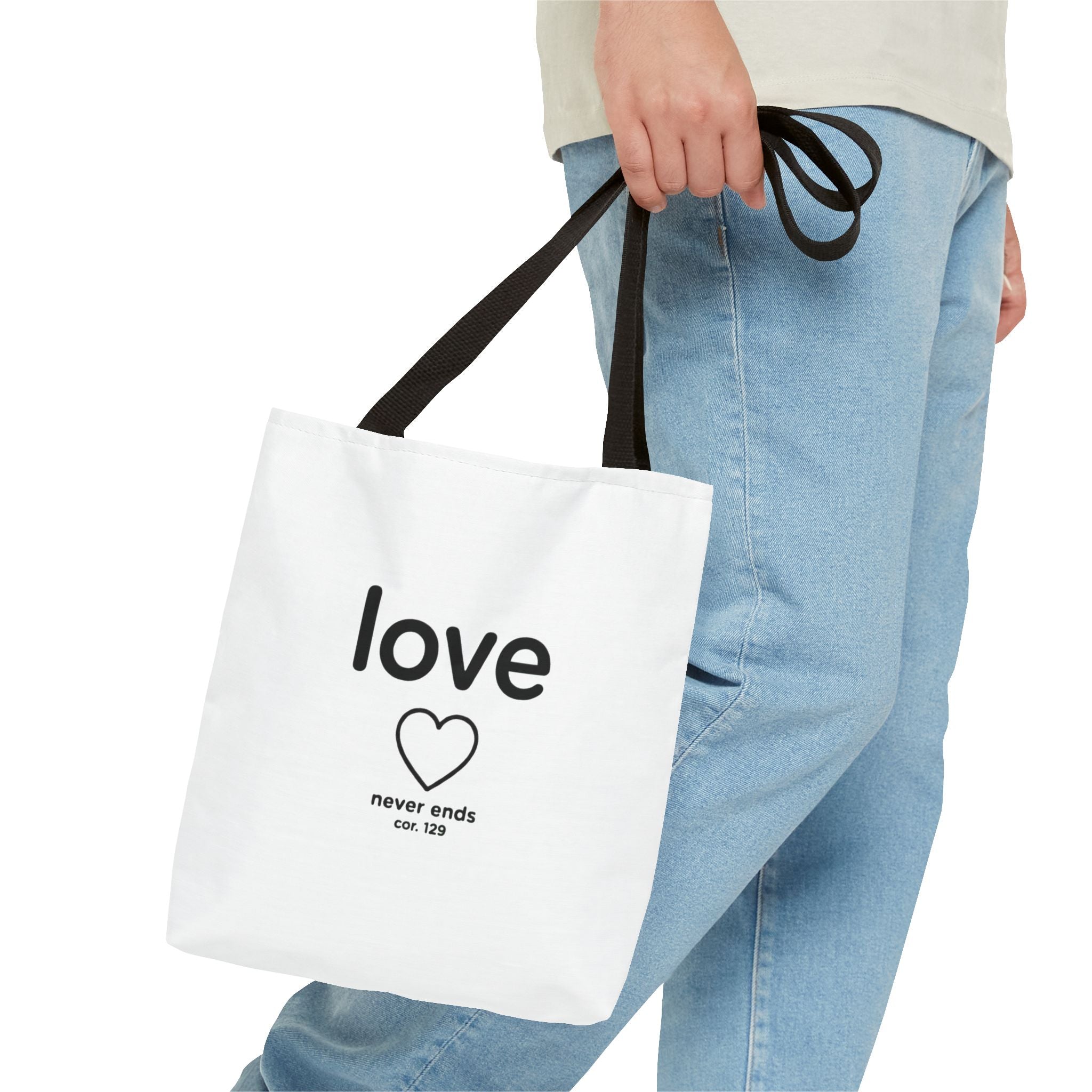 Love Never Ends Tote Bag
