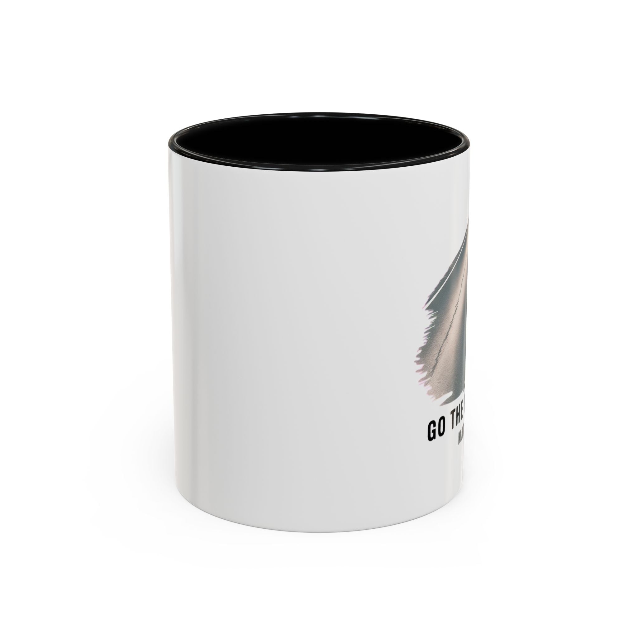Go the Extra Mile Accent Coffee Mug — Matthew Bible Verse Road Design (11/15oz)