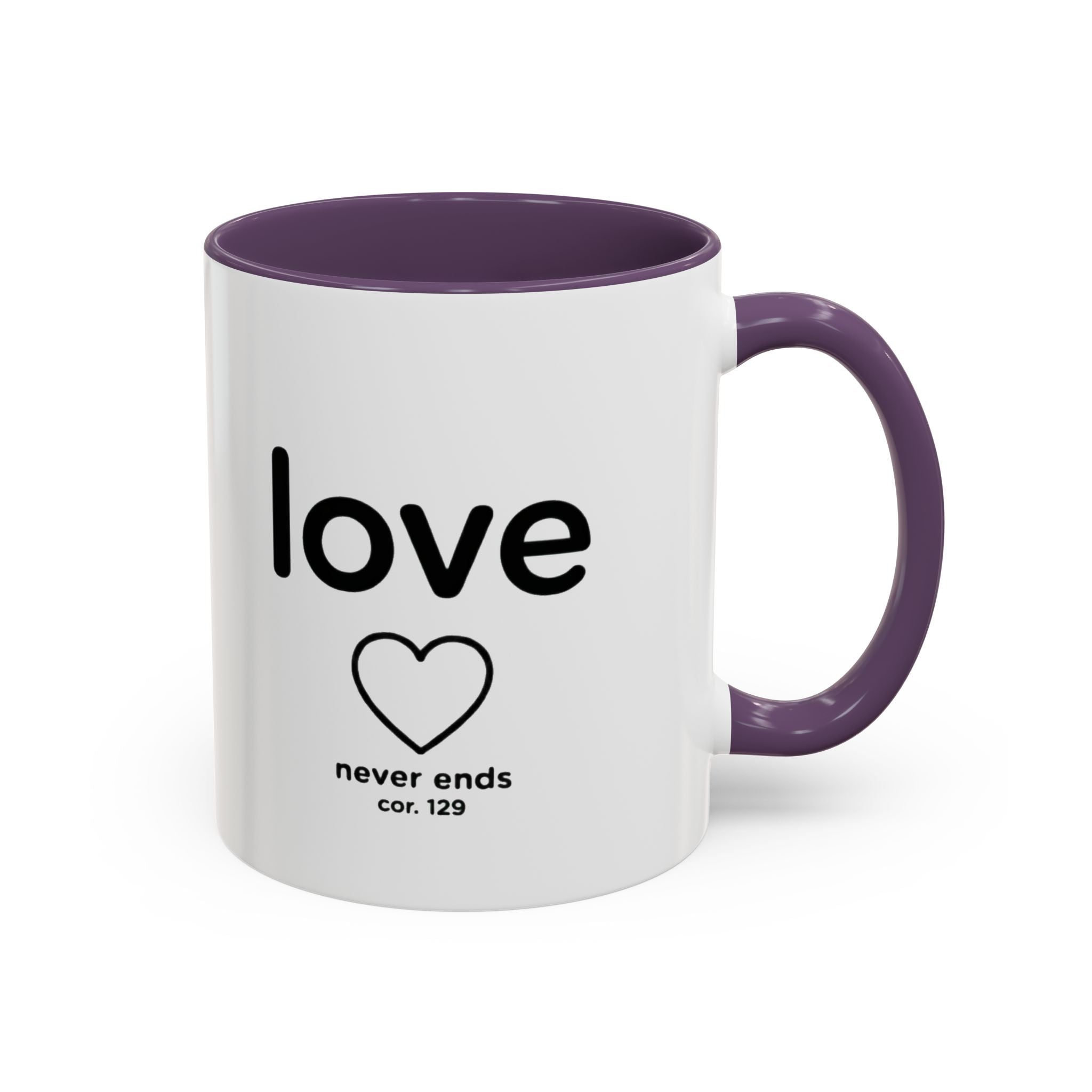 Sip & Smile Love never ends – Inspirational Mug