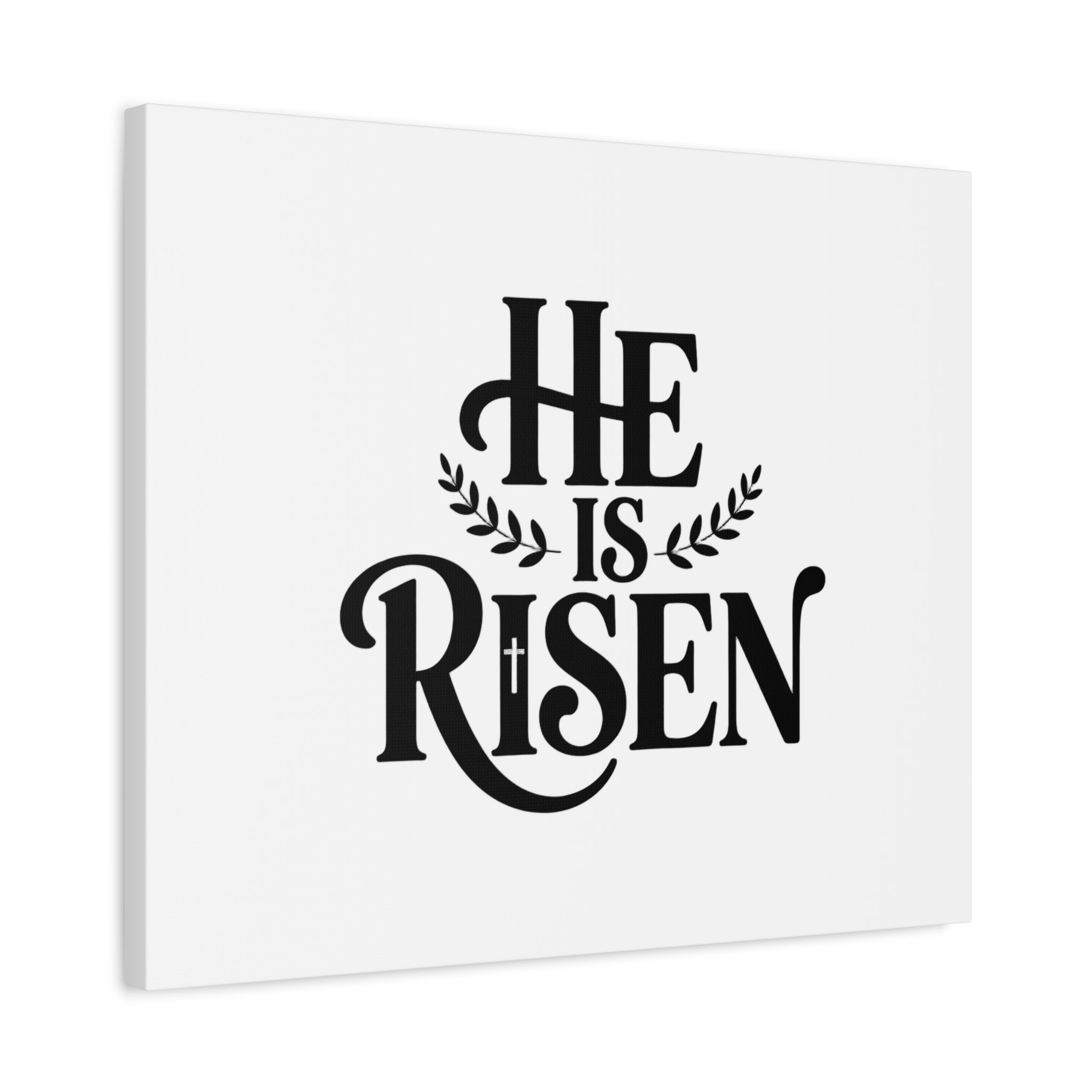 He Is Risen Canvas Print — Christian Easter Wall Art, Matte Stretched Canvas