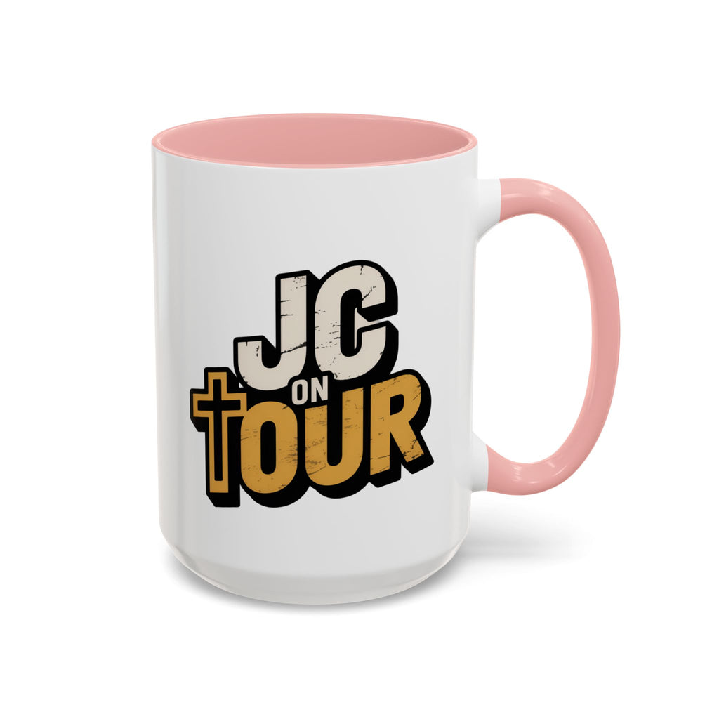 JC on Tour Accent Coffee Mug — Jesus Christ Faith Coffee Cup (11/15oz)