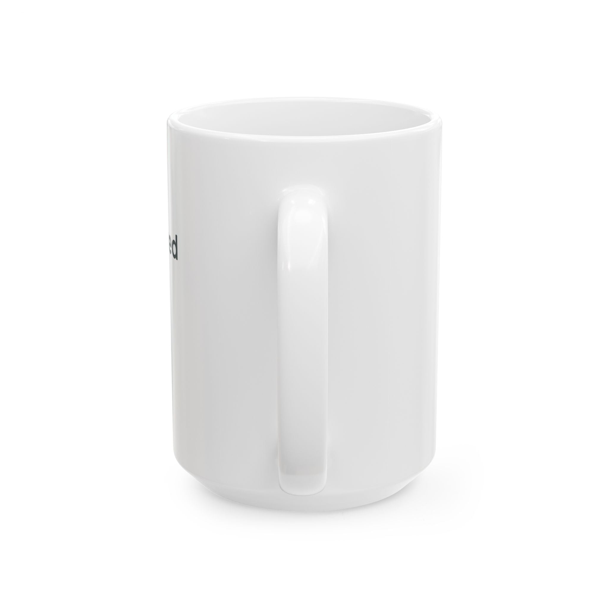 Anchored by God Mug — Minimal Anchor Faith Coffee Cup