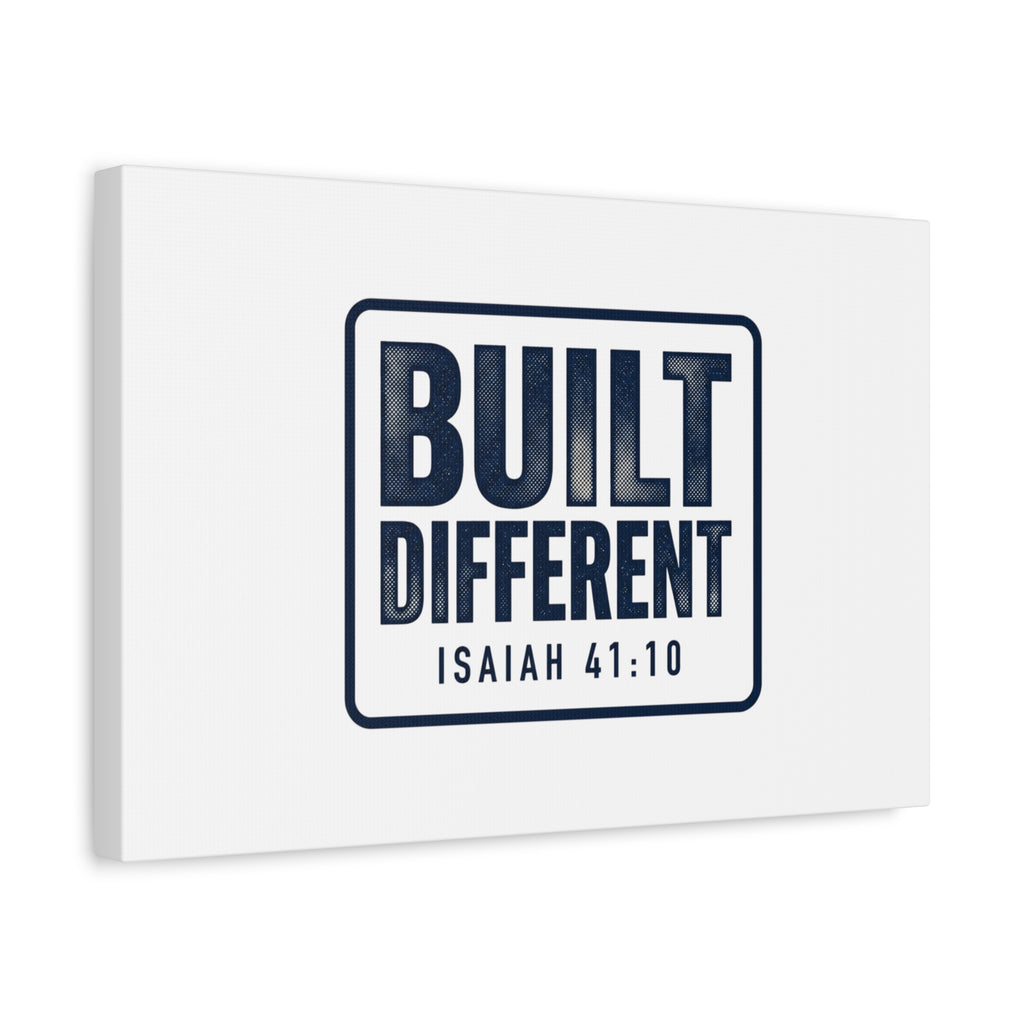 Built Different Isaiah 41:10 Canvas Wall Art