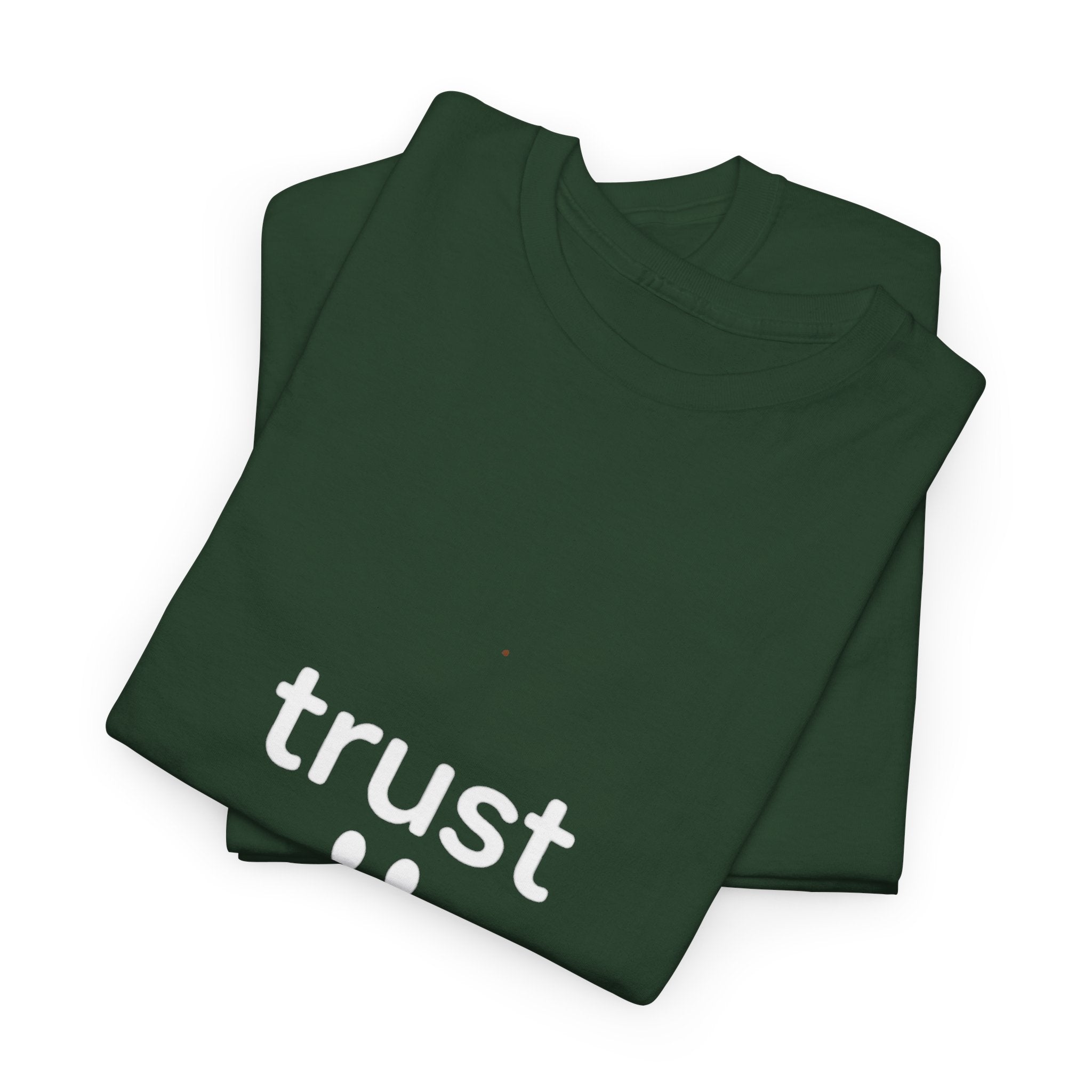 Trust in God Smiley Tee — Faith-Based Christian T-Shirt