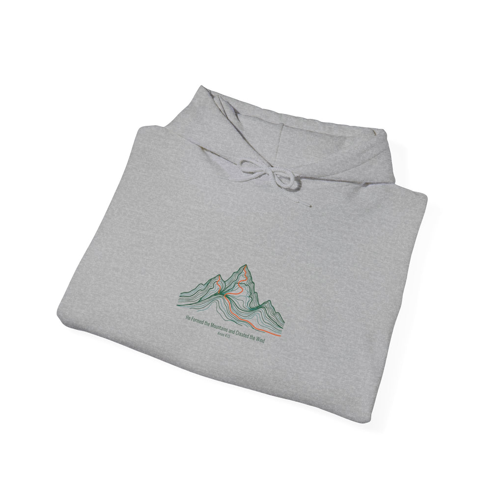 Topo Contour Mountain Hoodie | topographic map print, contour line design