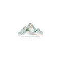 Contour Mountain Topo Sticker | topographic map print, contour line design