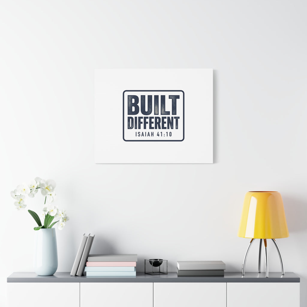 Built Different Isaiah 41:10 Canvas Wall Art