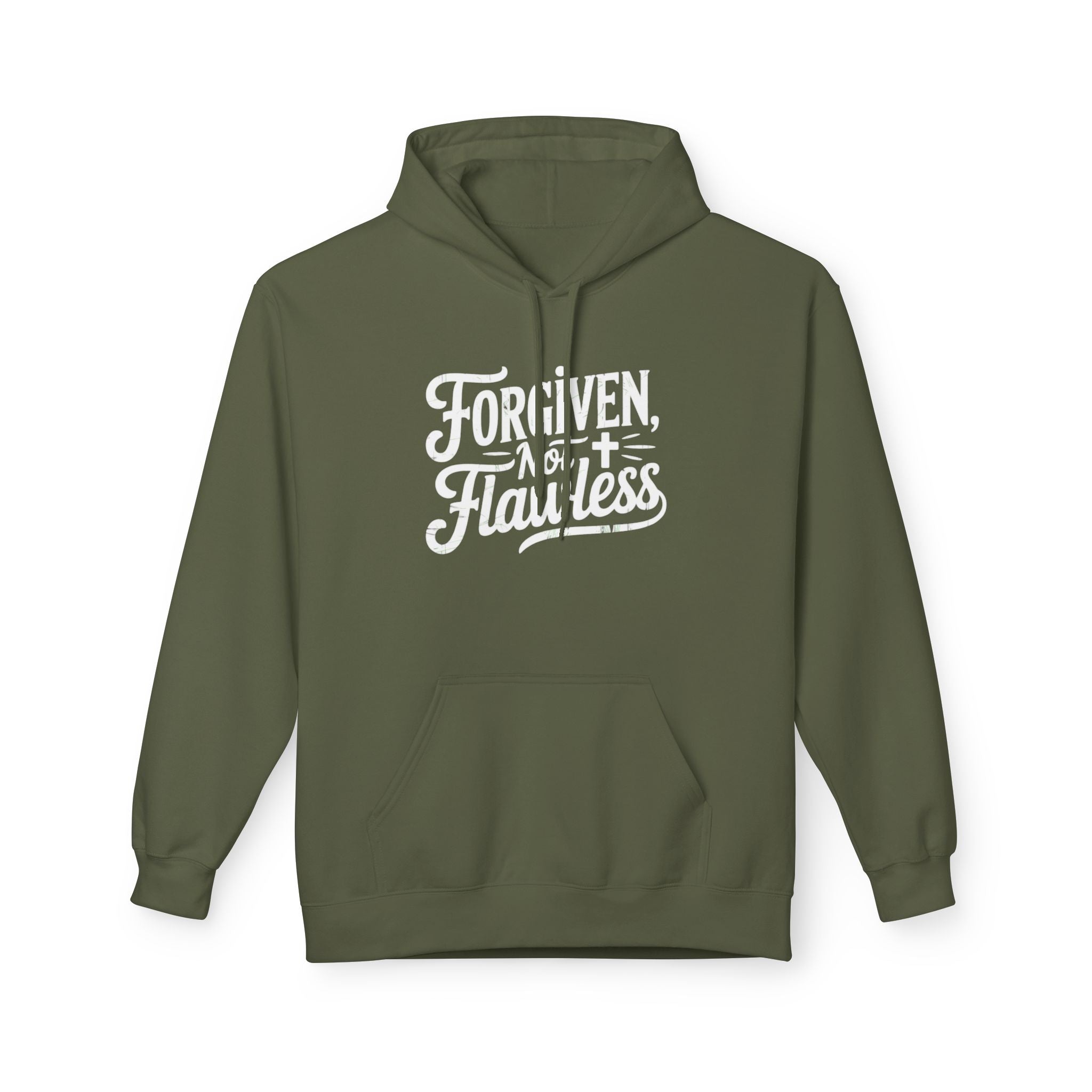 Forgiven Not Flawless - Christian Faith Hoodie