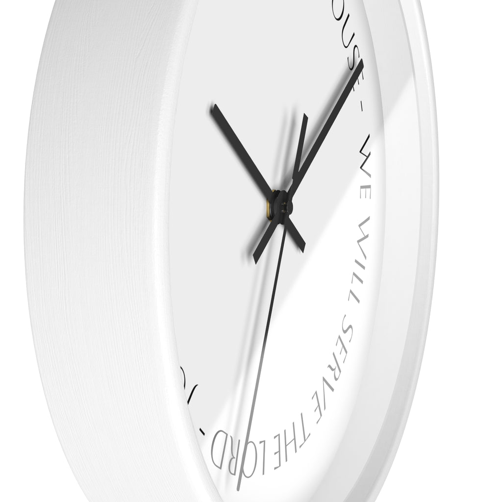 Wall Clock — Joshua 24:15 Scripture Decorative Wall Clock