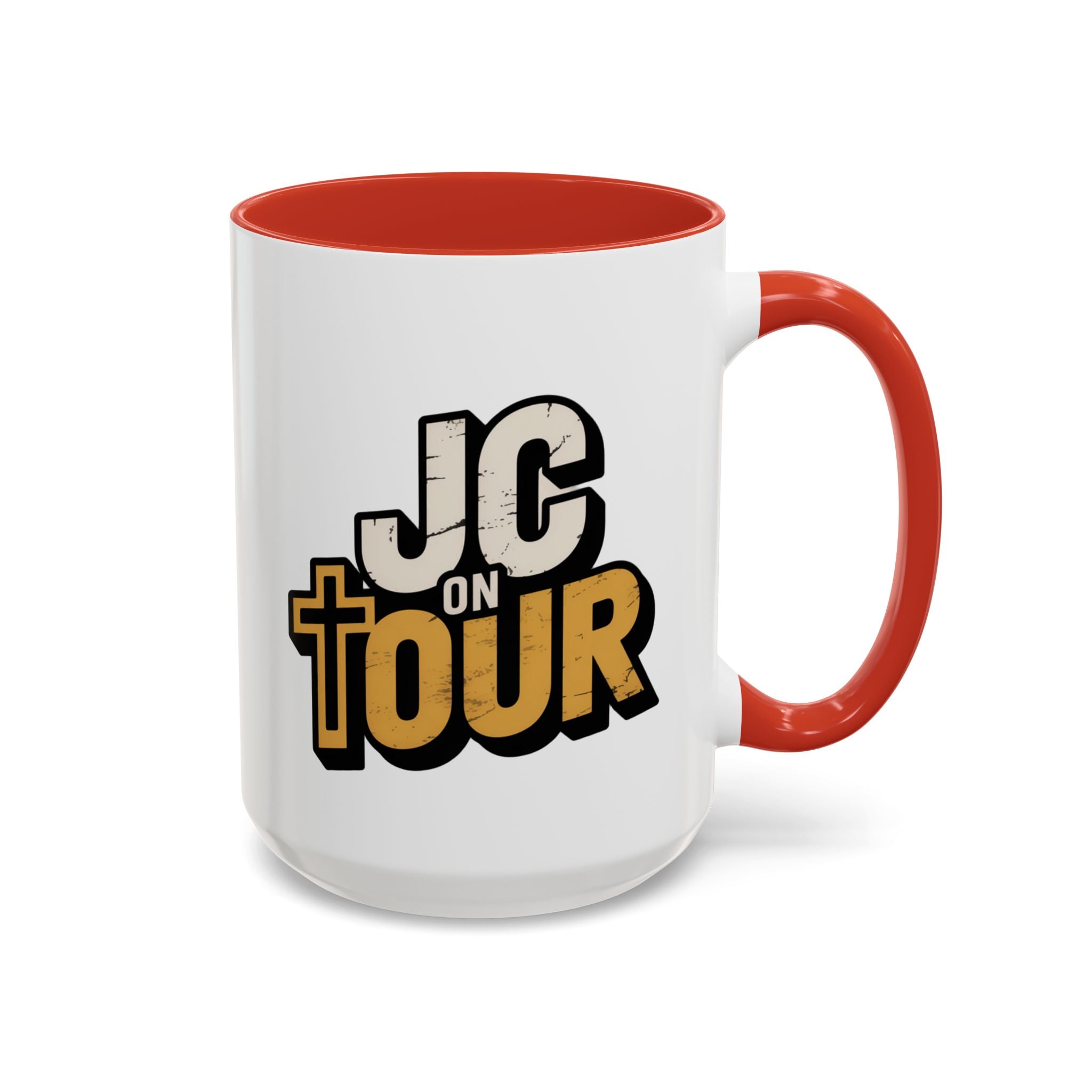 JC on Tour Accent Coffee Mug — Jesus Christ Faith Coffee Cup (11/15oz)