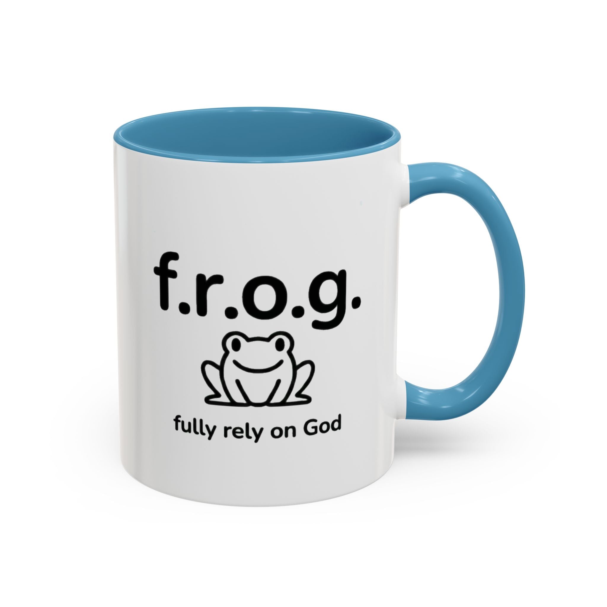 Sip, Smile & Fully Rely on God  – FROG Inspirational Mug