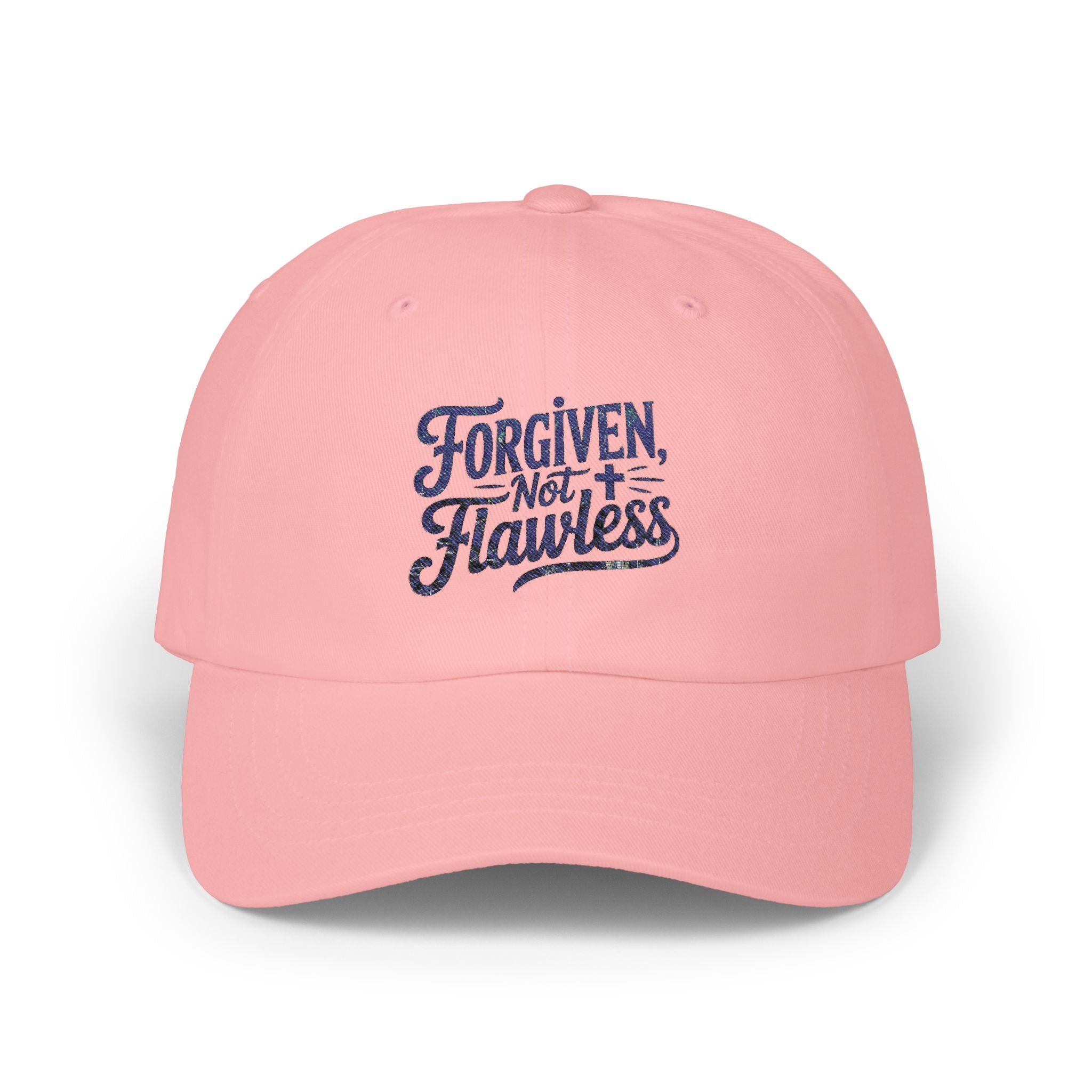 Forgiven Not Flawless Dad Cap — Embroidered Christian Baseball Hat