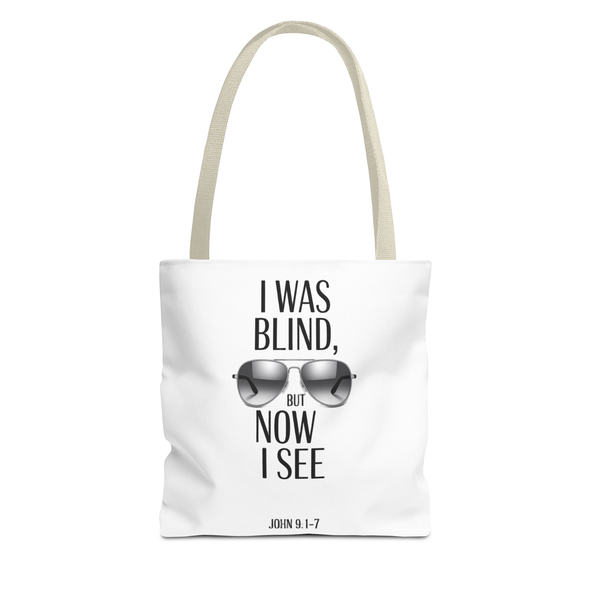 Tote Bag — “I Was Blind But Now I See” Sunglasses Design