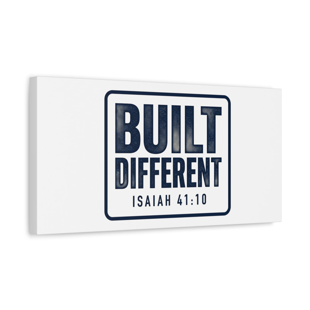 Built Different Isaiah 41:10 Canvas Wall Art
