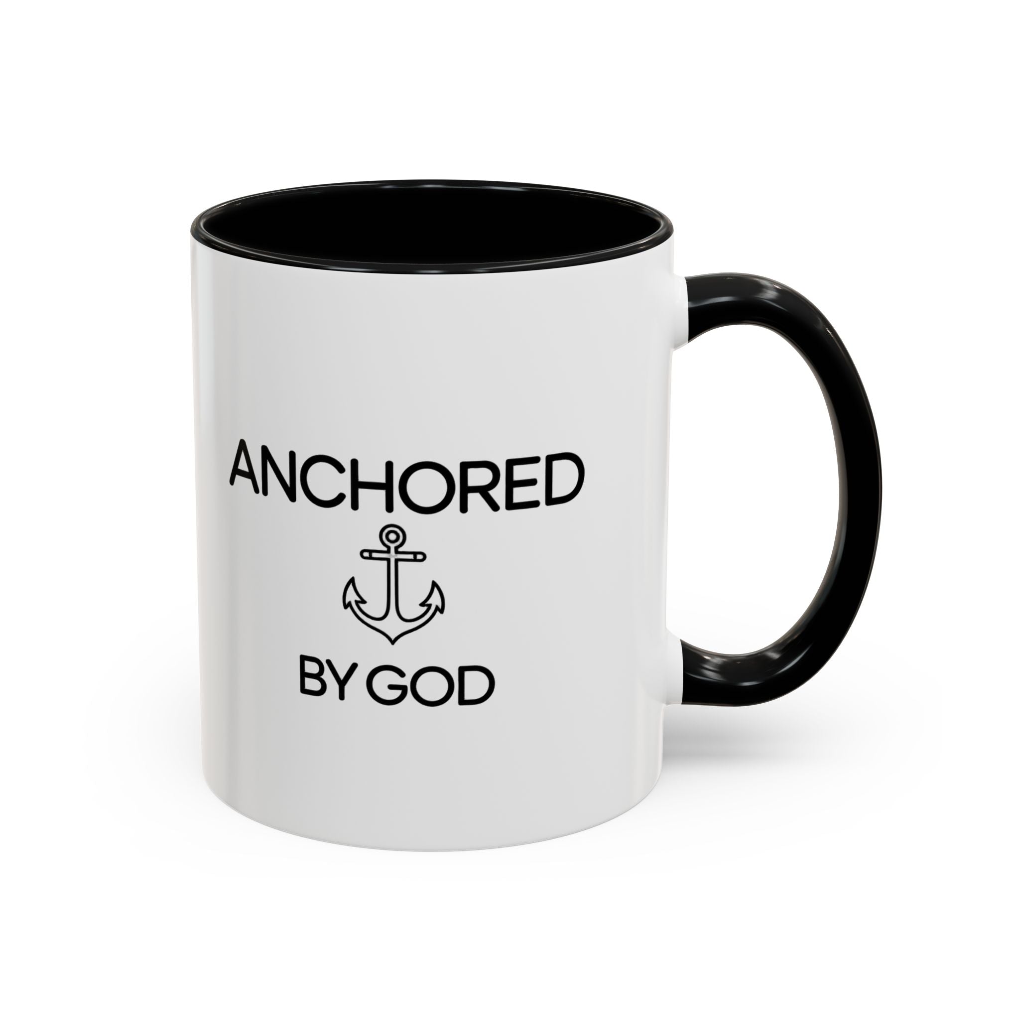 Anchored by God - Inspirational Mug