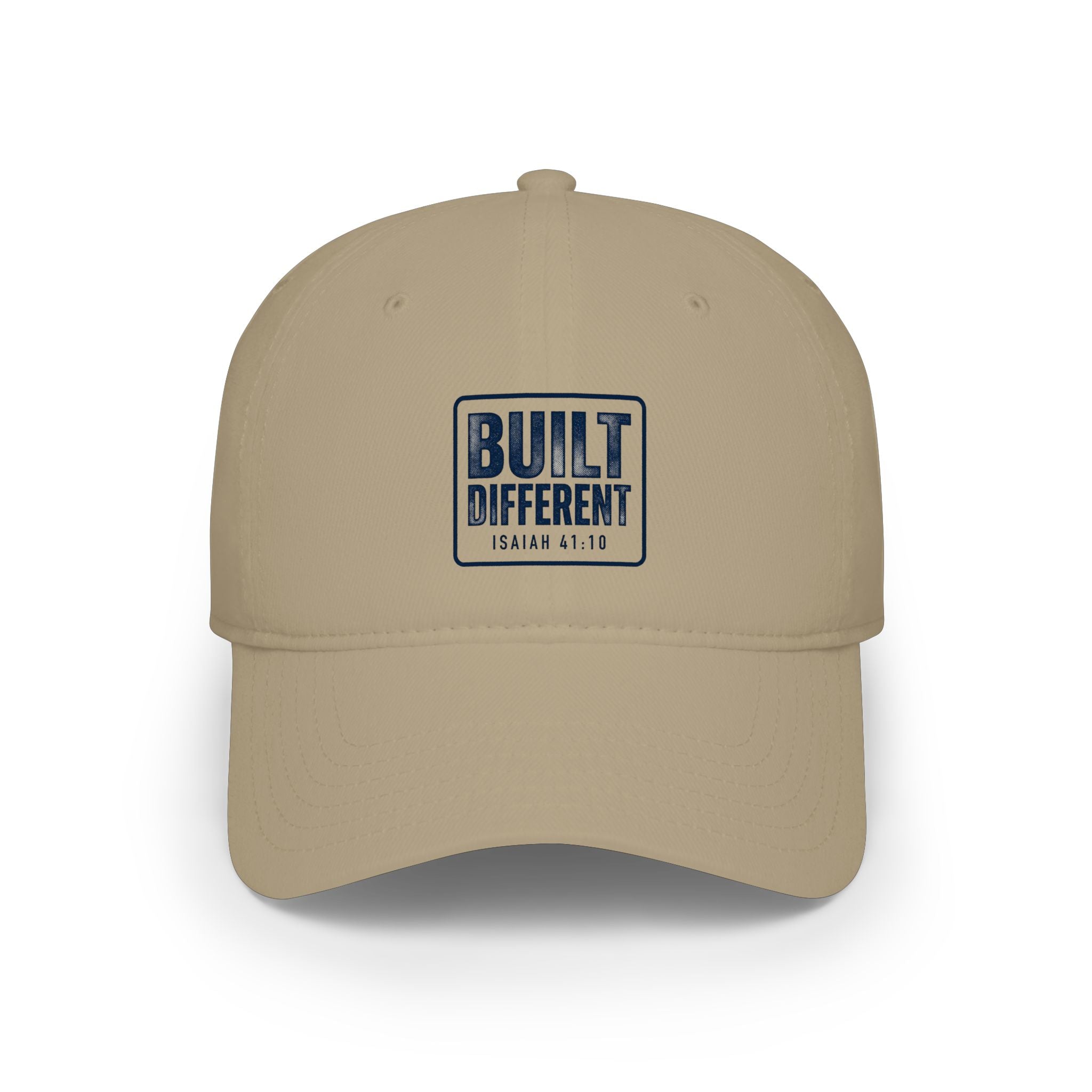 Built Different Baseball Cap — Low Profile Red Dad Hat with 'Built Different' Patch