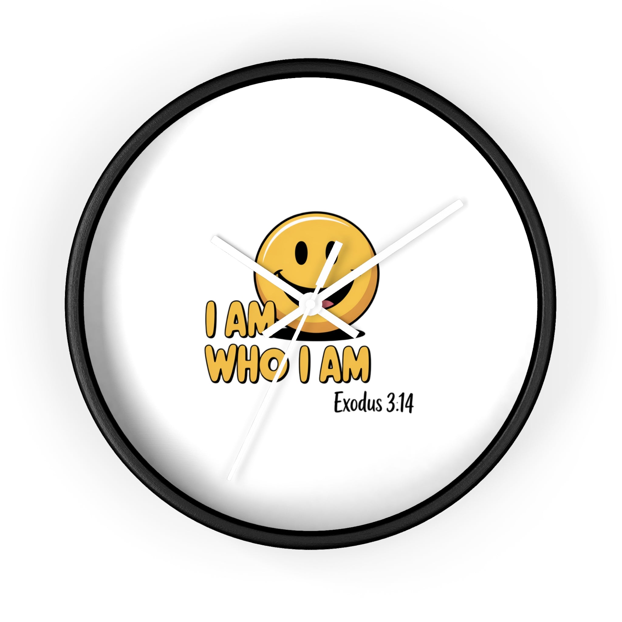 I Am Who I Am Wall Clock — Christian Exodus 3:14 Inspirational Clock