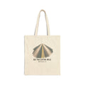 Go the Extra Mile Cotton Canvas Tote Bag — Matthew 5:41 Inspirational Road Design