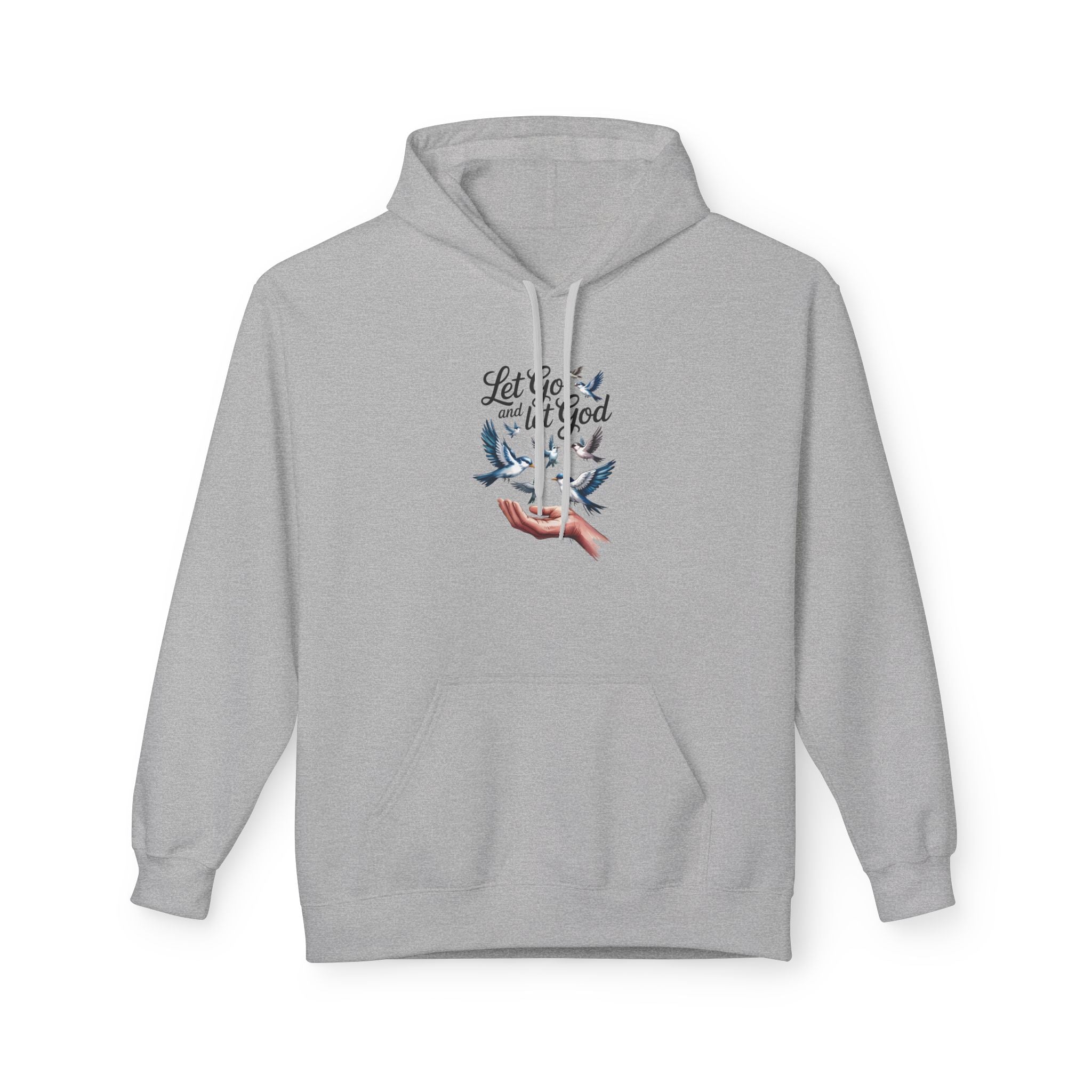 Let It Go With God Hoodie — Faith-Inspired Dove Graphic Pullover