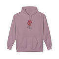 Love Never Ends Hoodie — Realistic Heart Christian Sweatshirt