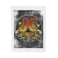 Velveteen Plush Blanket — "JC On Tour" Vintage Tour Logo Throw