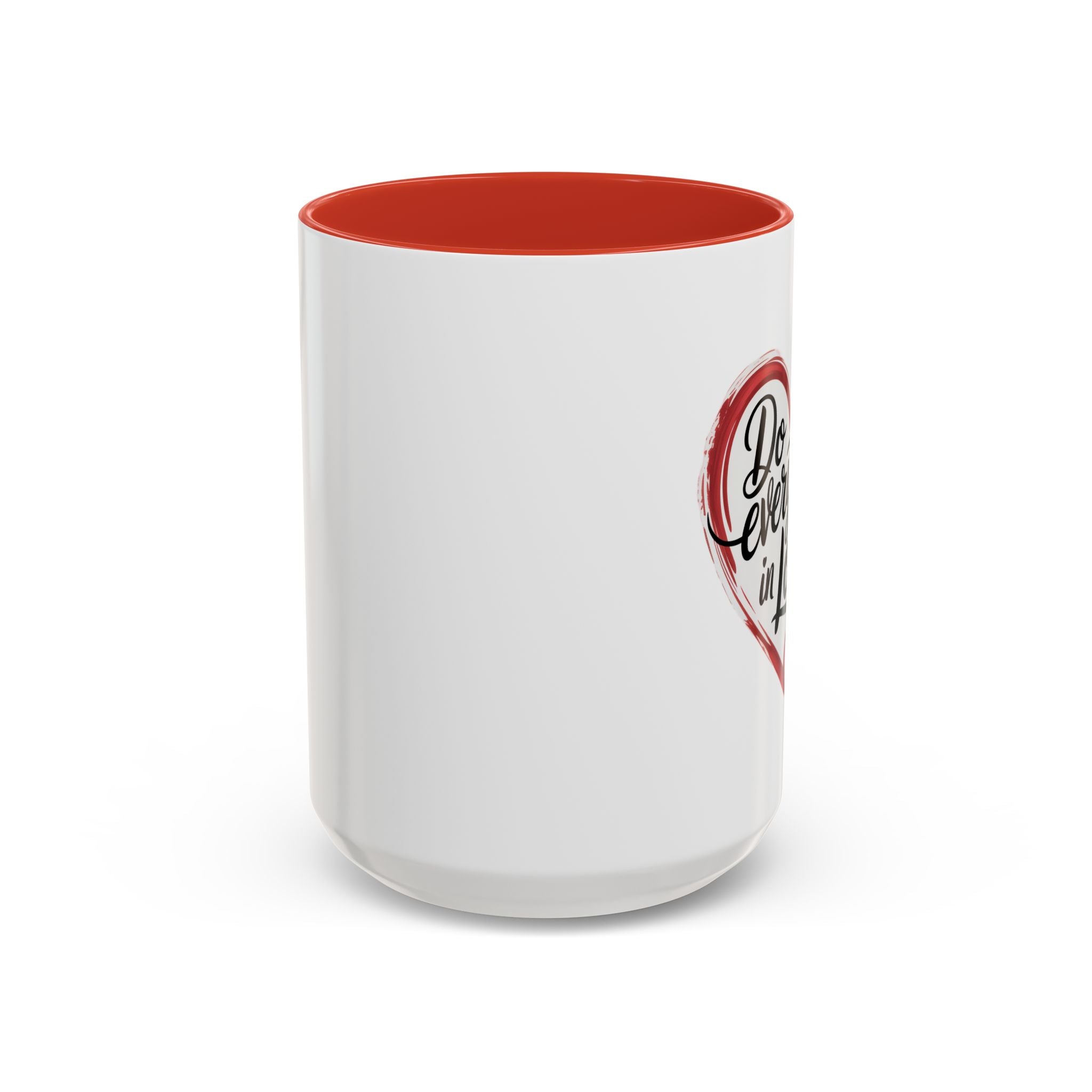 Do Everything in Love Heart Accent Coffee Mug — Inspirational Scripture Coffee Mug (11/15oz)