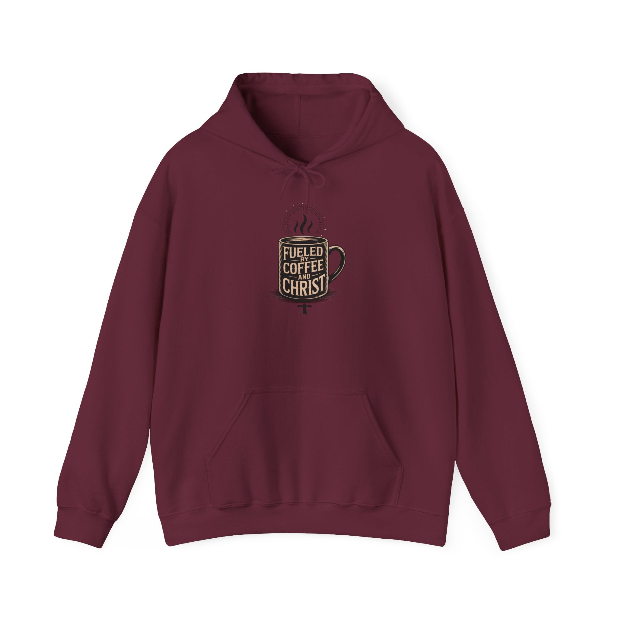 Hoodie - "Fueled by Coffee & Christ" Christian Hoodie