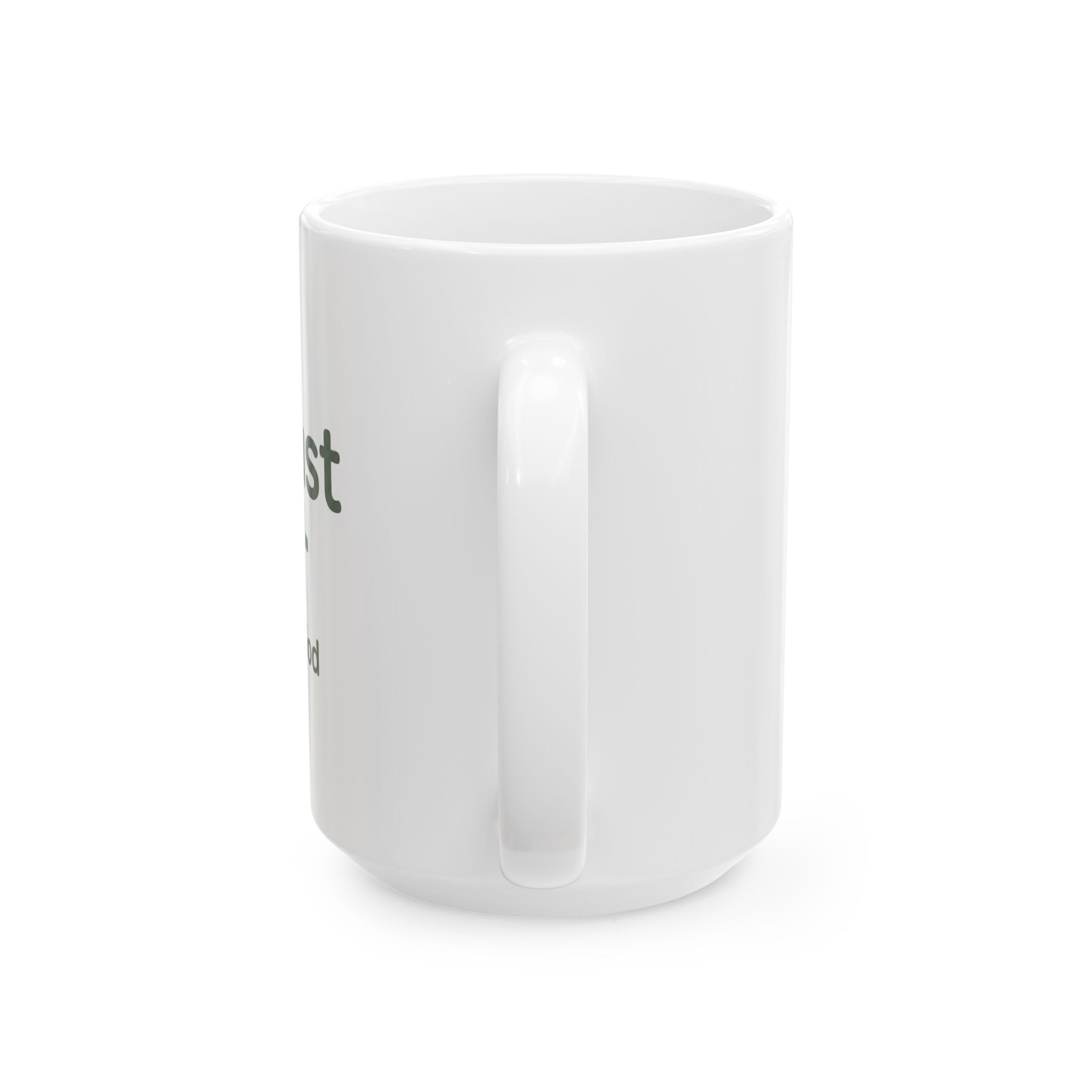 Trust in God Cross Mug — Minimalist Christian Coffee Cup