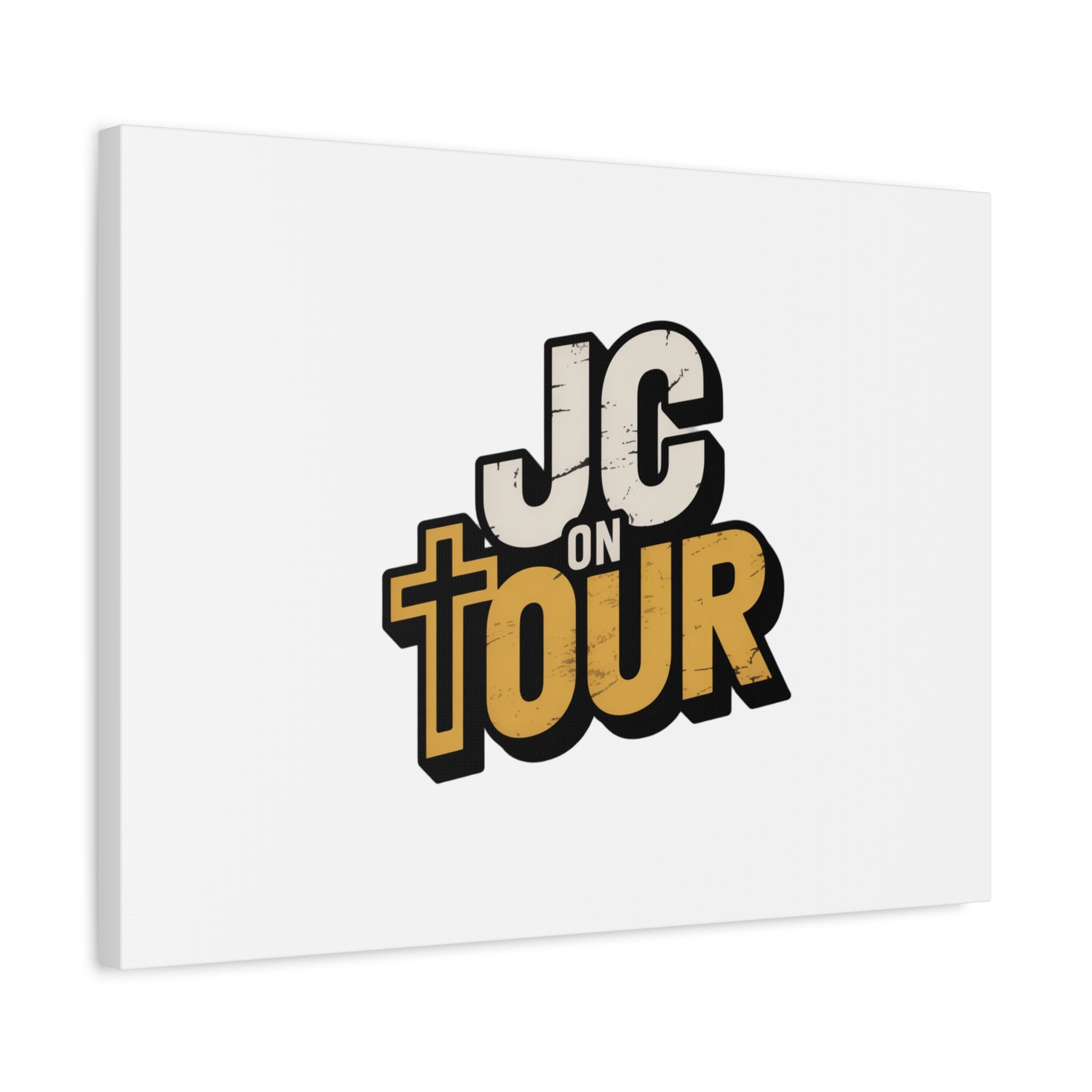 JC on Tour Matte Canvas Wall Art – Christian Faith-Inspired Stretched Canvas