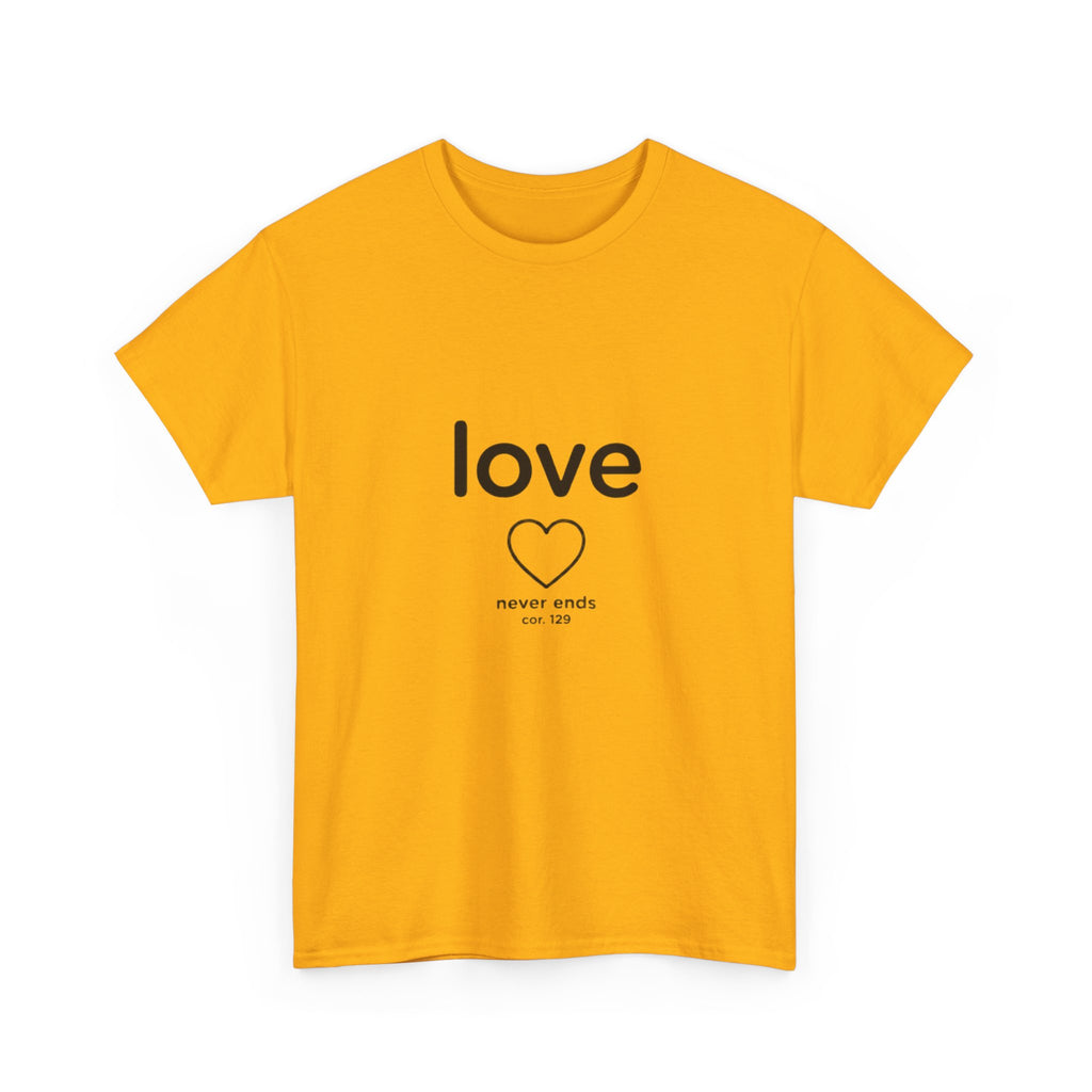 Love Never Ends - Christian Scripture T-Shirt