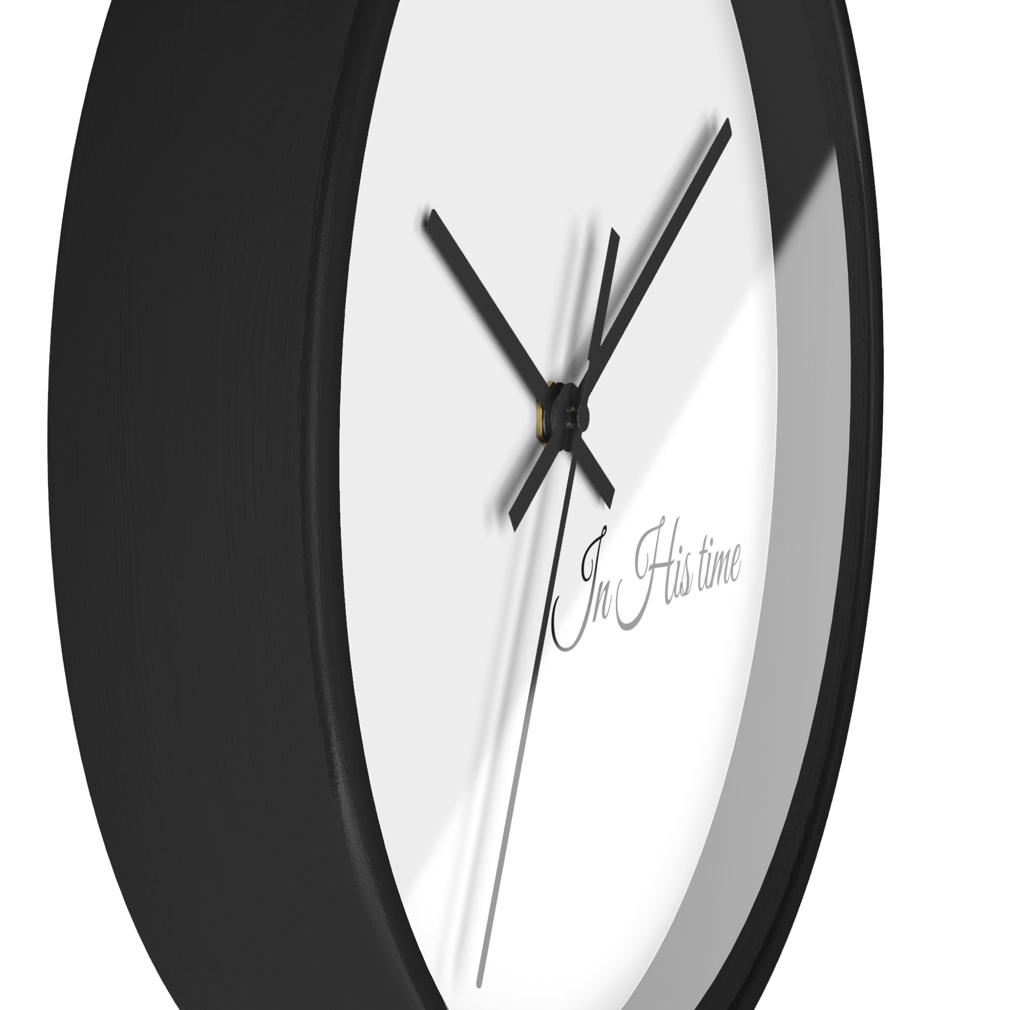 In His Time Wall Clock — Minimalist Bible Scripture Clock