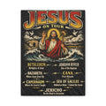 Jesus on tour Christian Canvas Wall Art — Minimal Heart Quote Stretched Matte Canvas