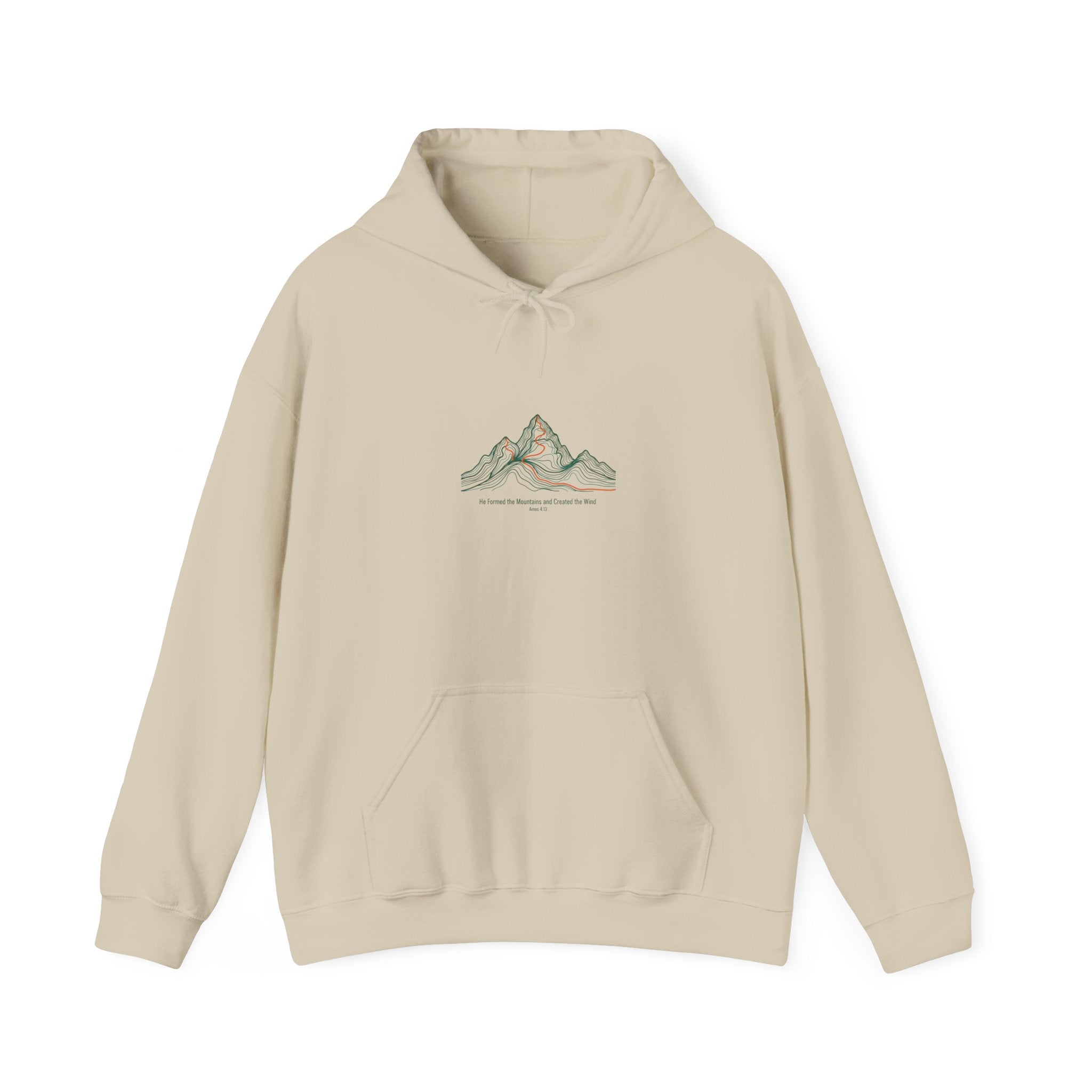 Topo Contour Mountain Hoodie | topographic map print, contour line design