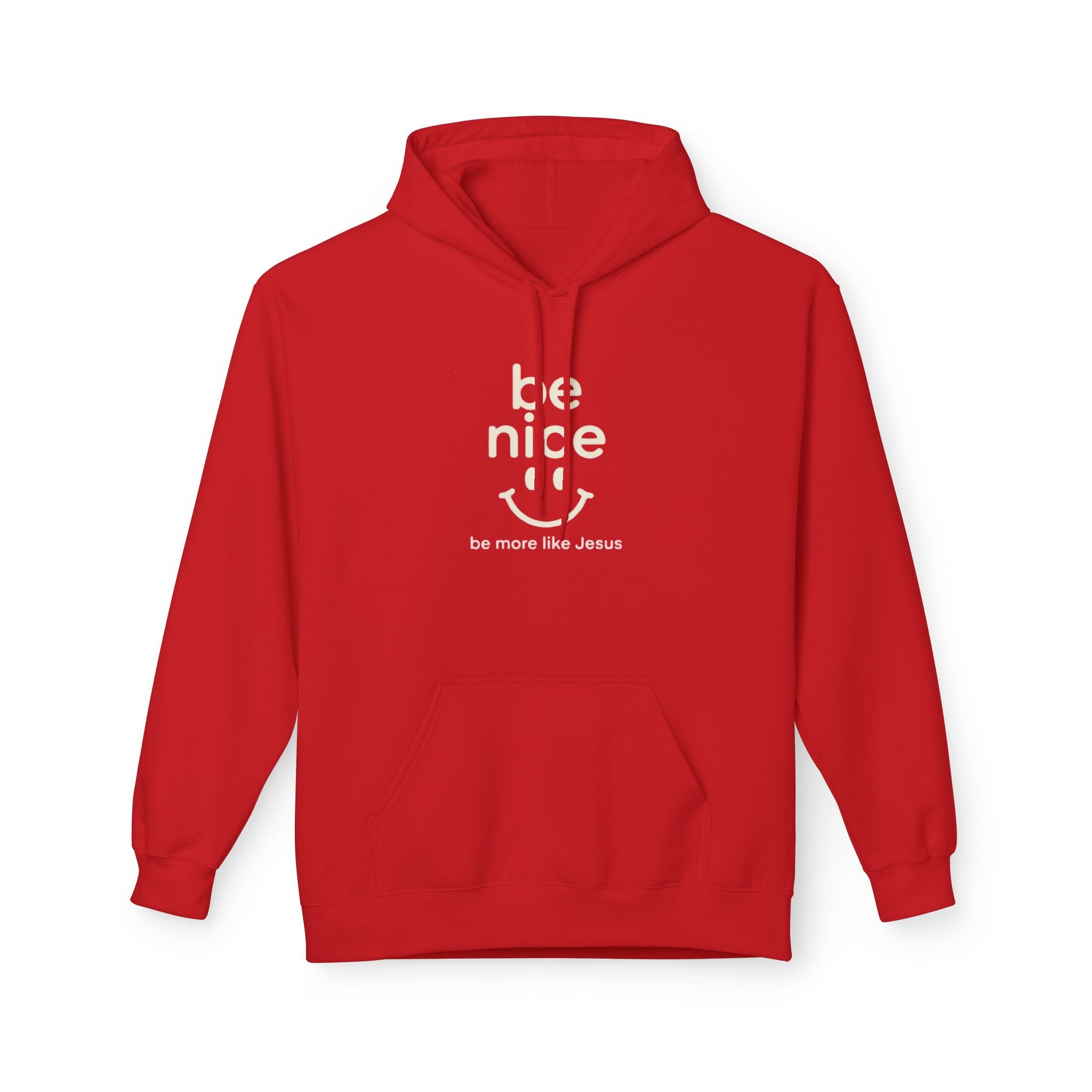Be Nice Hoodie — Minimal Kindness Graphic Fleece Hoodie