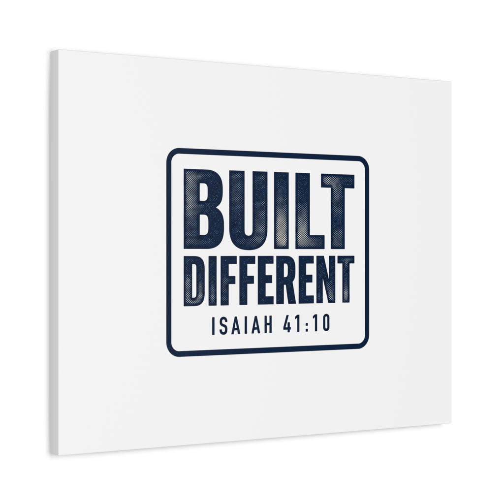 Built Different Isaiah 41:10 Canvas Wall Art