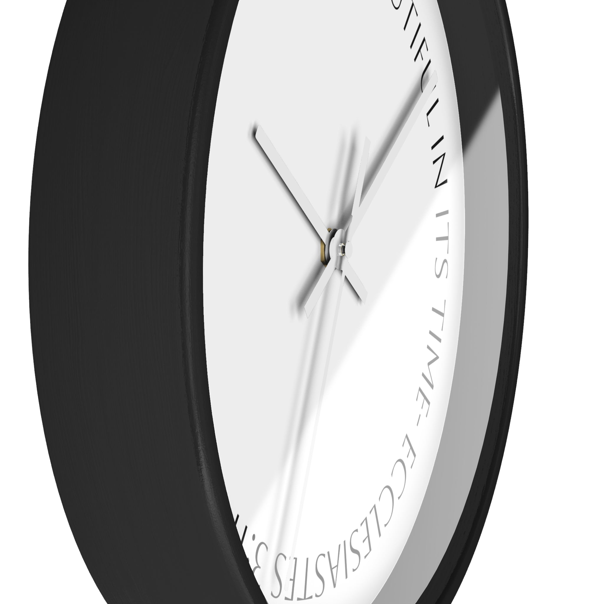 "Everything Beautiful In It´s Time"— (Ecclesiastes 3:11) Scripture Decorative Wall Clock