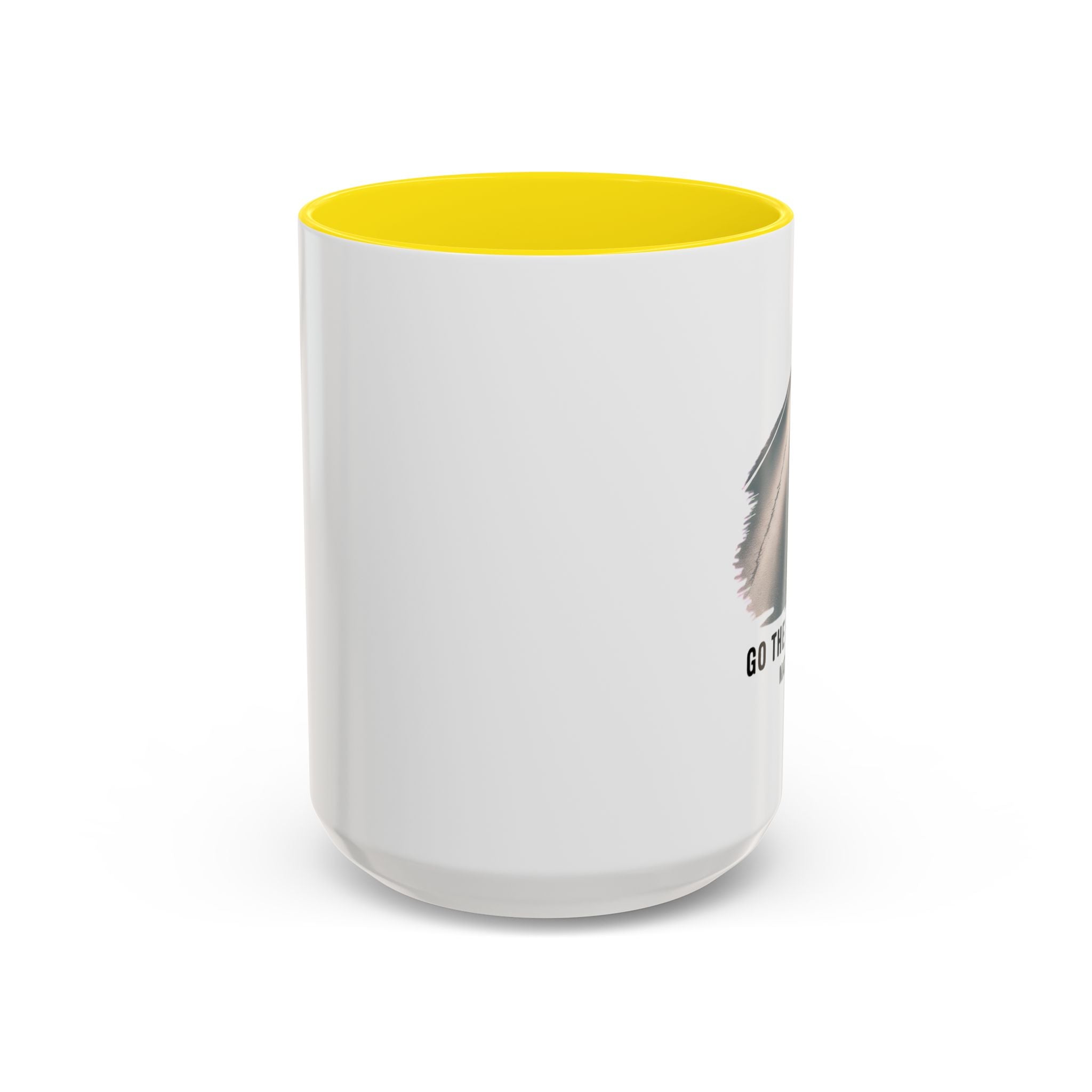 Go the Extra Mile Accent Coffee Mug — Matthew Bible Verse Road Design (11/15oz)