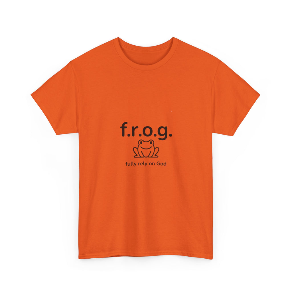 Fully Rely On God (F.R.O.G.) T-Shirt — Cute Frog Faith Tee
