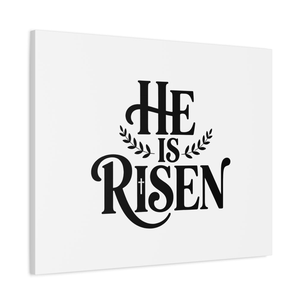 He Is Risen Canvas Print — Christian Easter Wall Art, Matte Stretched Canvas
