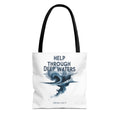 Tote — "Help Through Deep Waters" Inspirational Scripture Tote Bag (Isaiah 43:2)