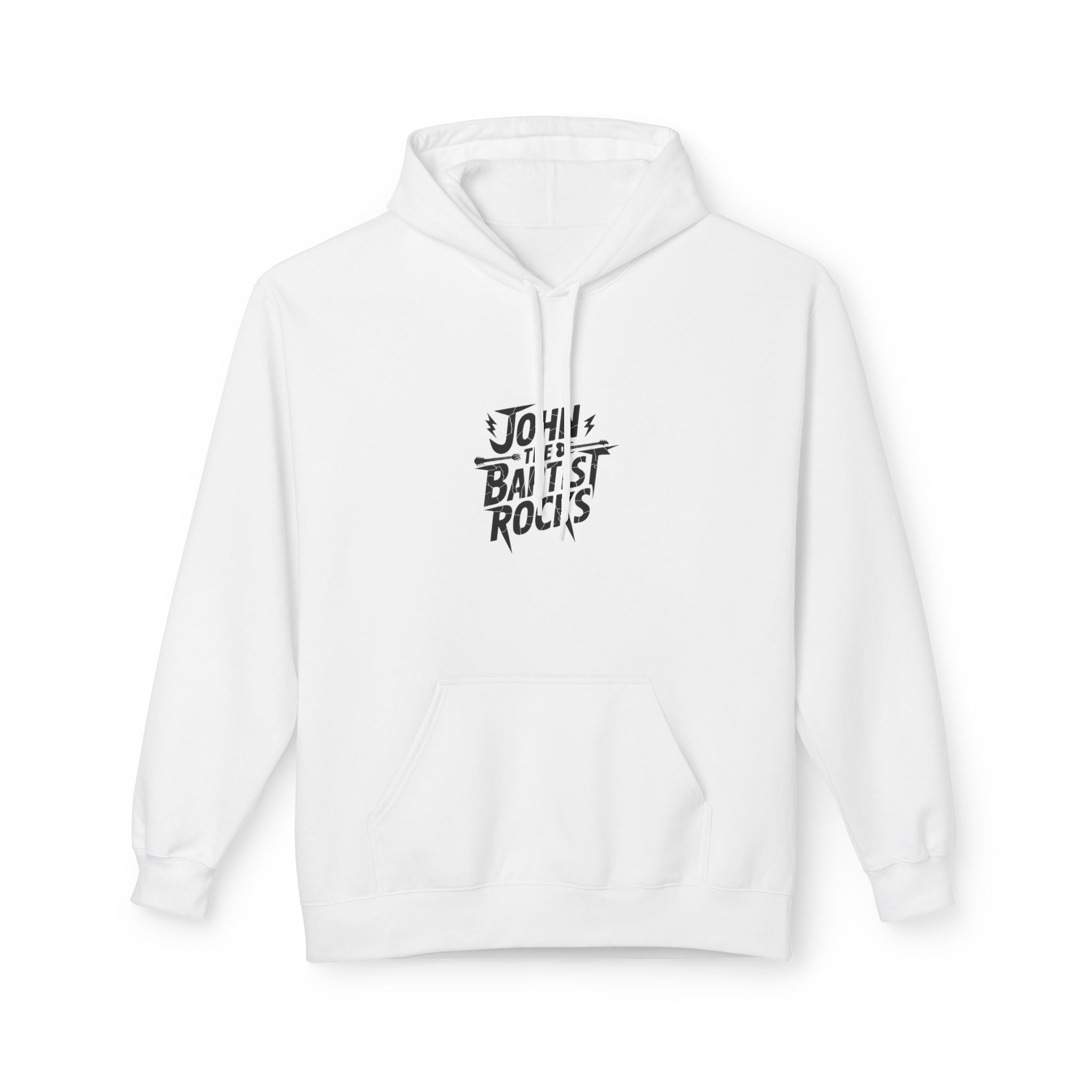 John the Baptist Rocks Hoodie — Christian Faith Graphic Pullover