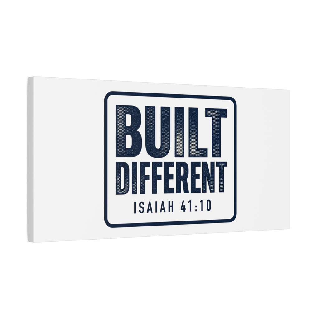 Built Different Isaiah 41:10 Canvas Wall Art