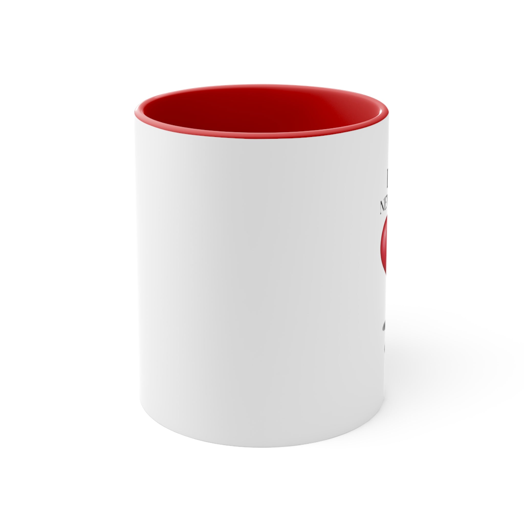 Love Never Ends Mug — Heart Accent Ceramic Mug