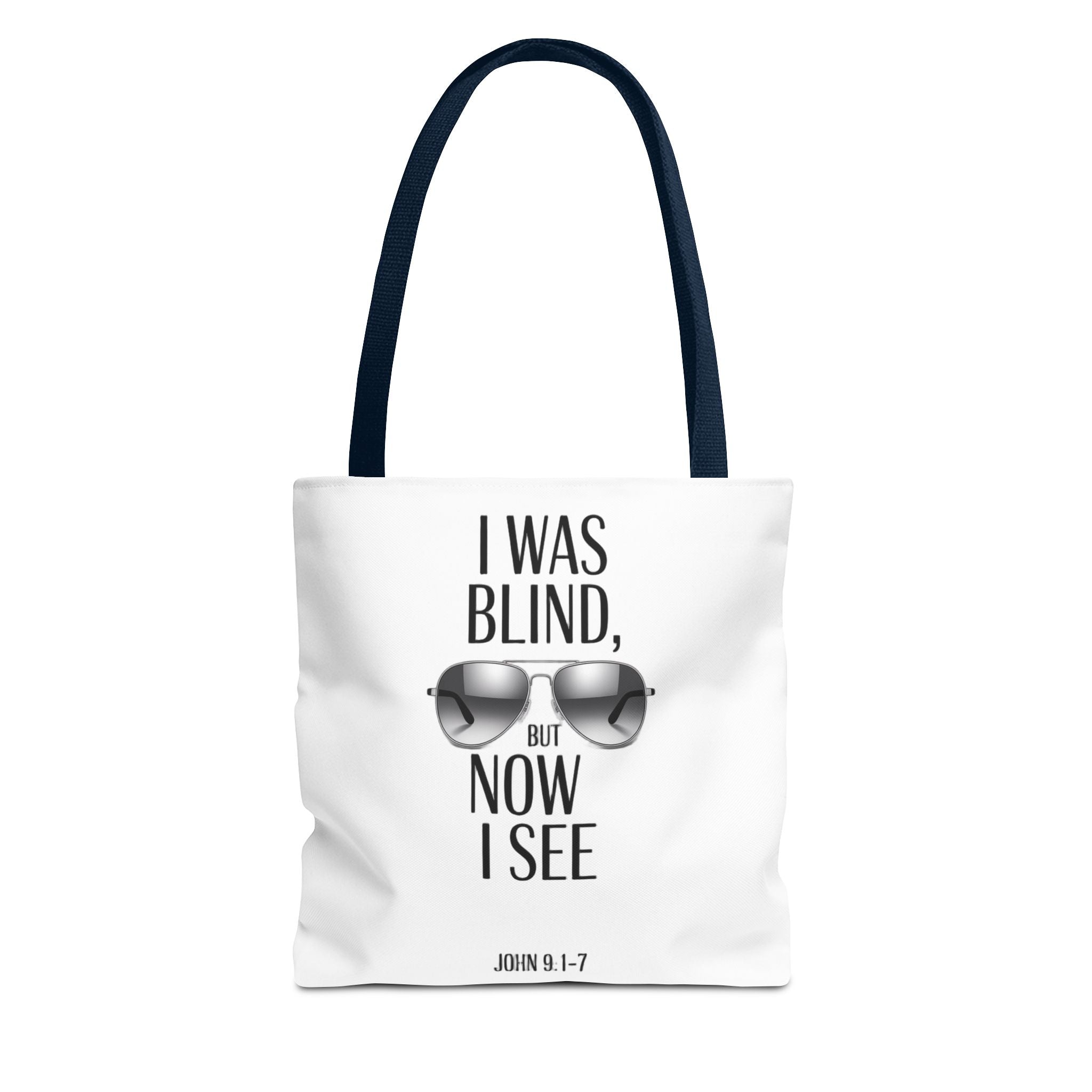 Tote Bag — “I Was Blind But Now I See” Sunglasses Design