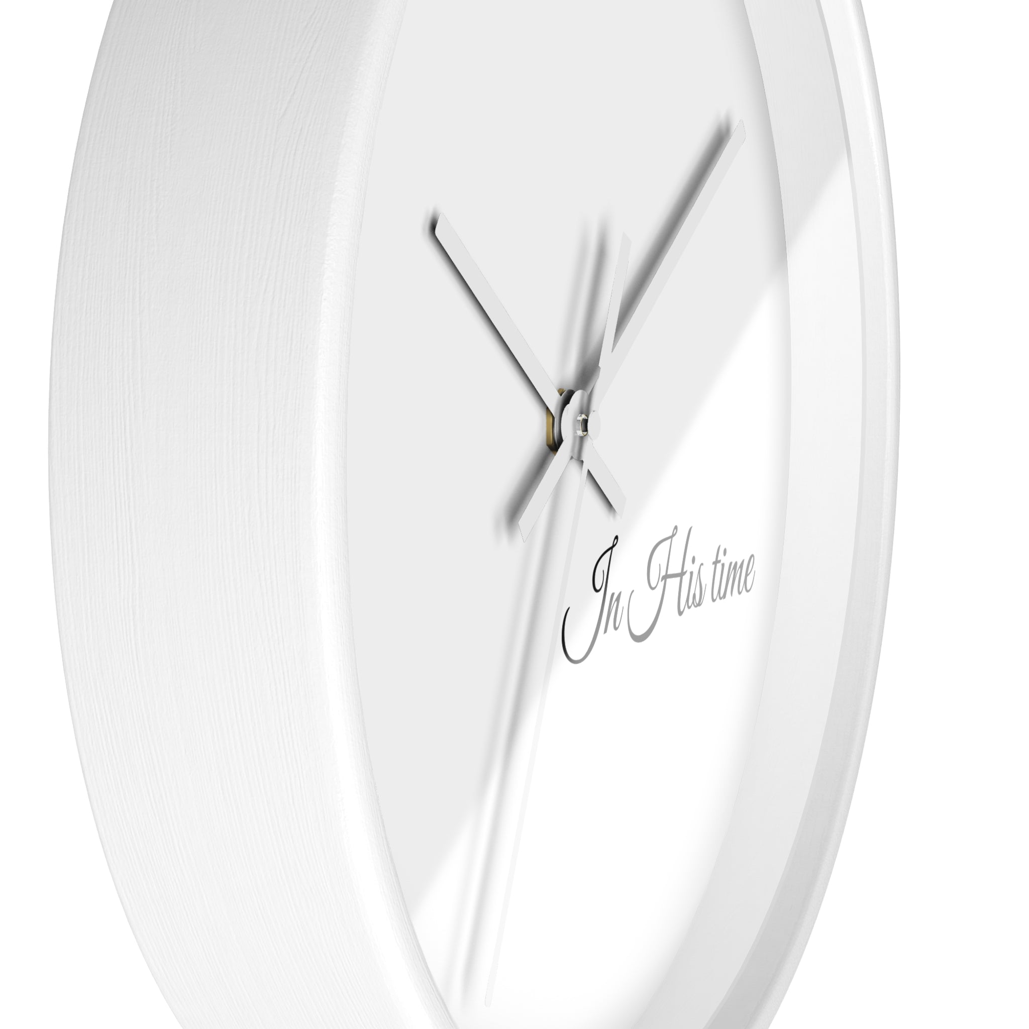 In His Time Wall Clock — Minimalist Bible Scripture Clock