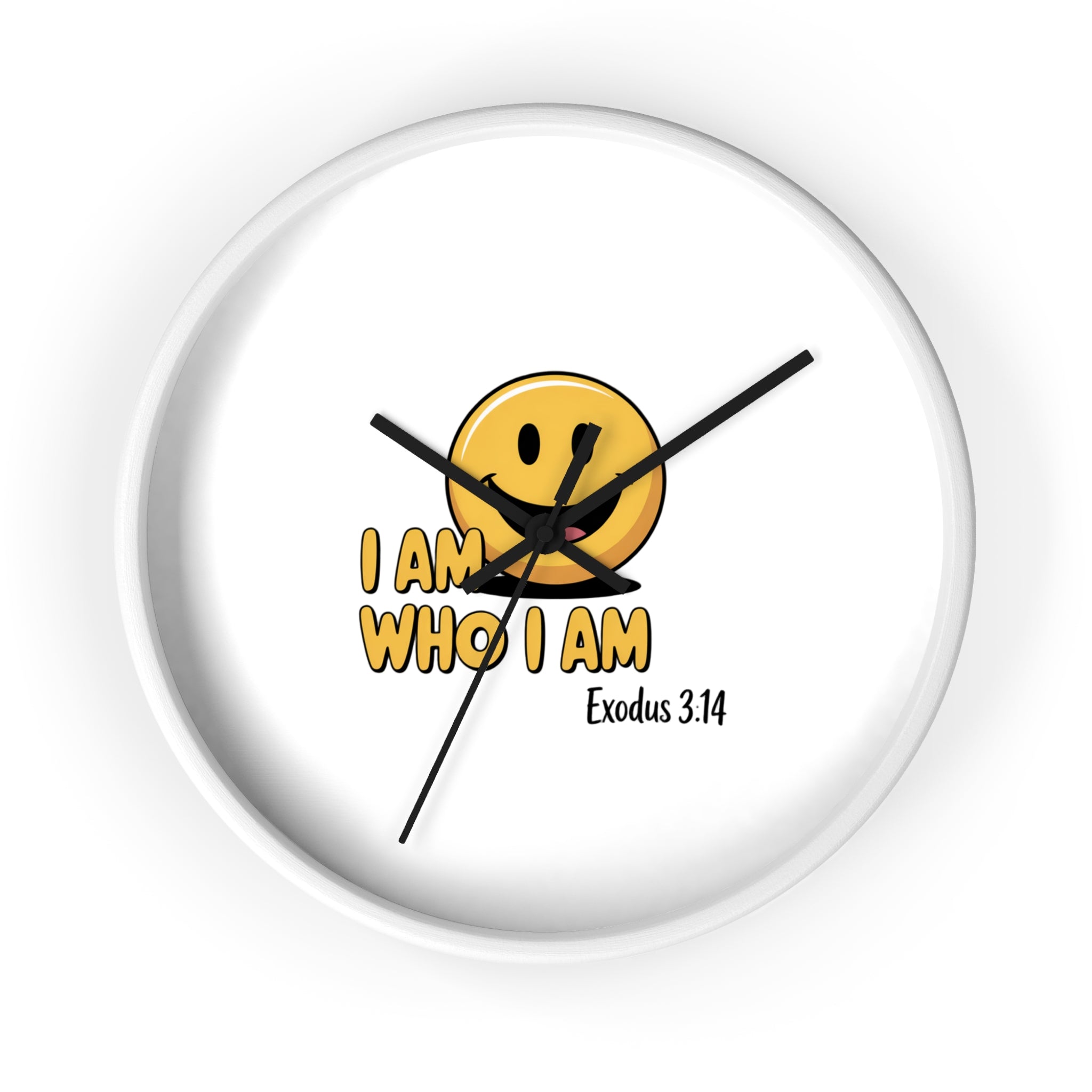 I Am Who I Am Wall Clock — Christian Exodus 3:14 Inspirational Clock