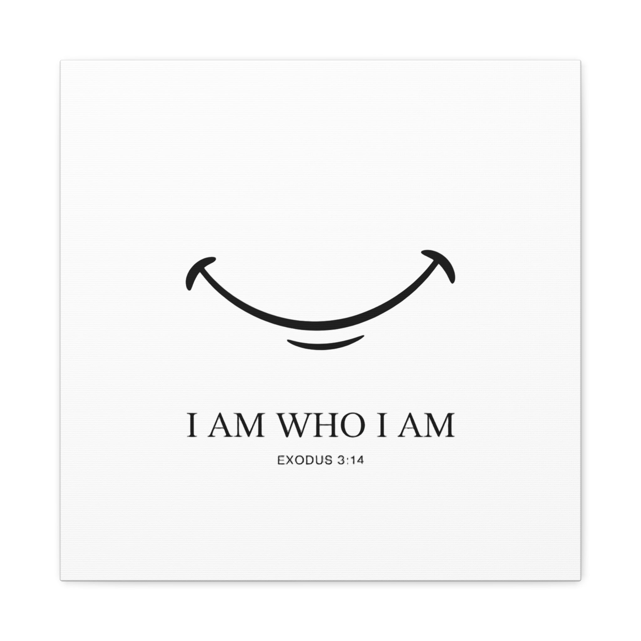 "I Am Who I Am" Exodus 3:14 Matte Canvas