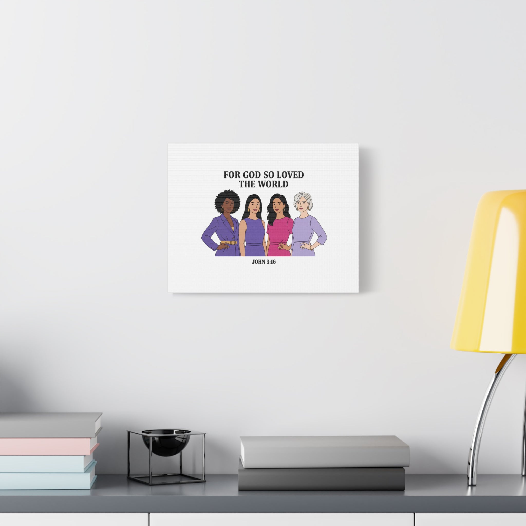 Feminist 'For God So Loved the World' Canvas