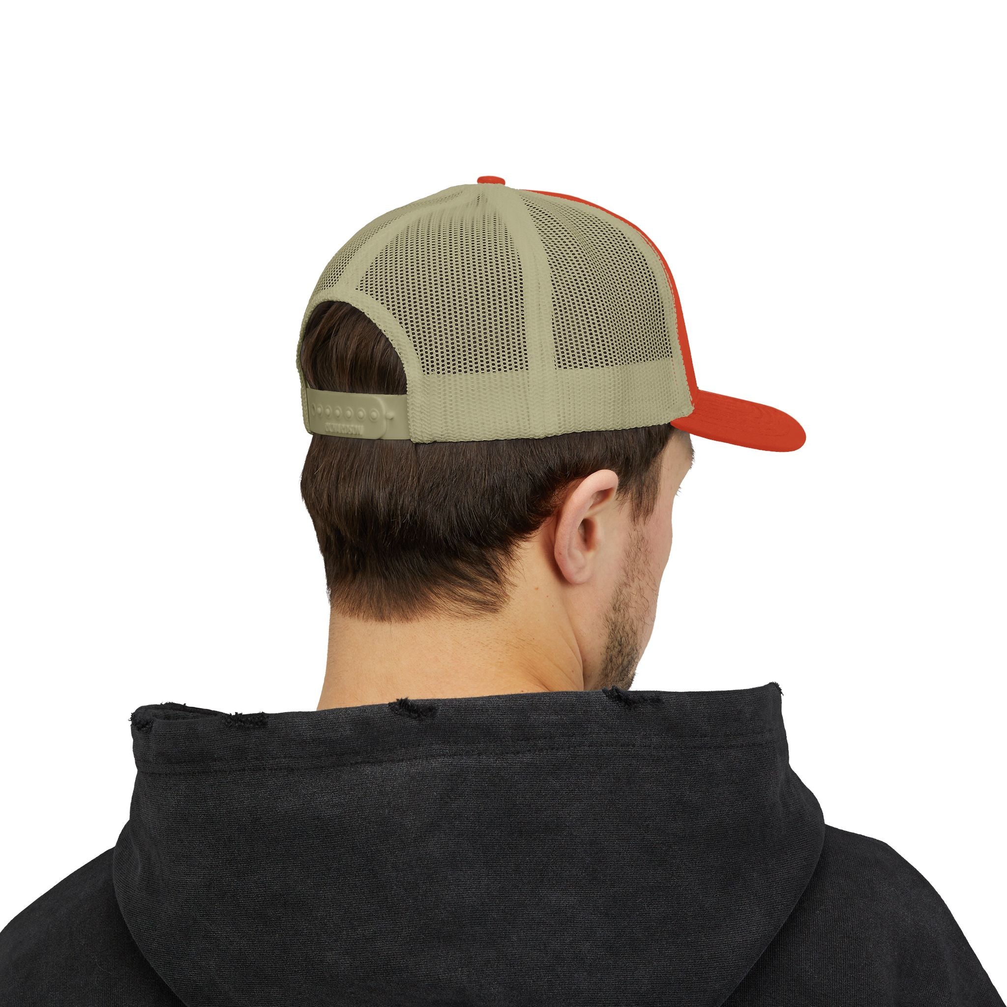 Be Nice Smiley Snapback Trucker Cap — Positive Message Mesh Hat